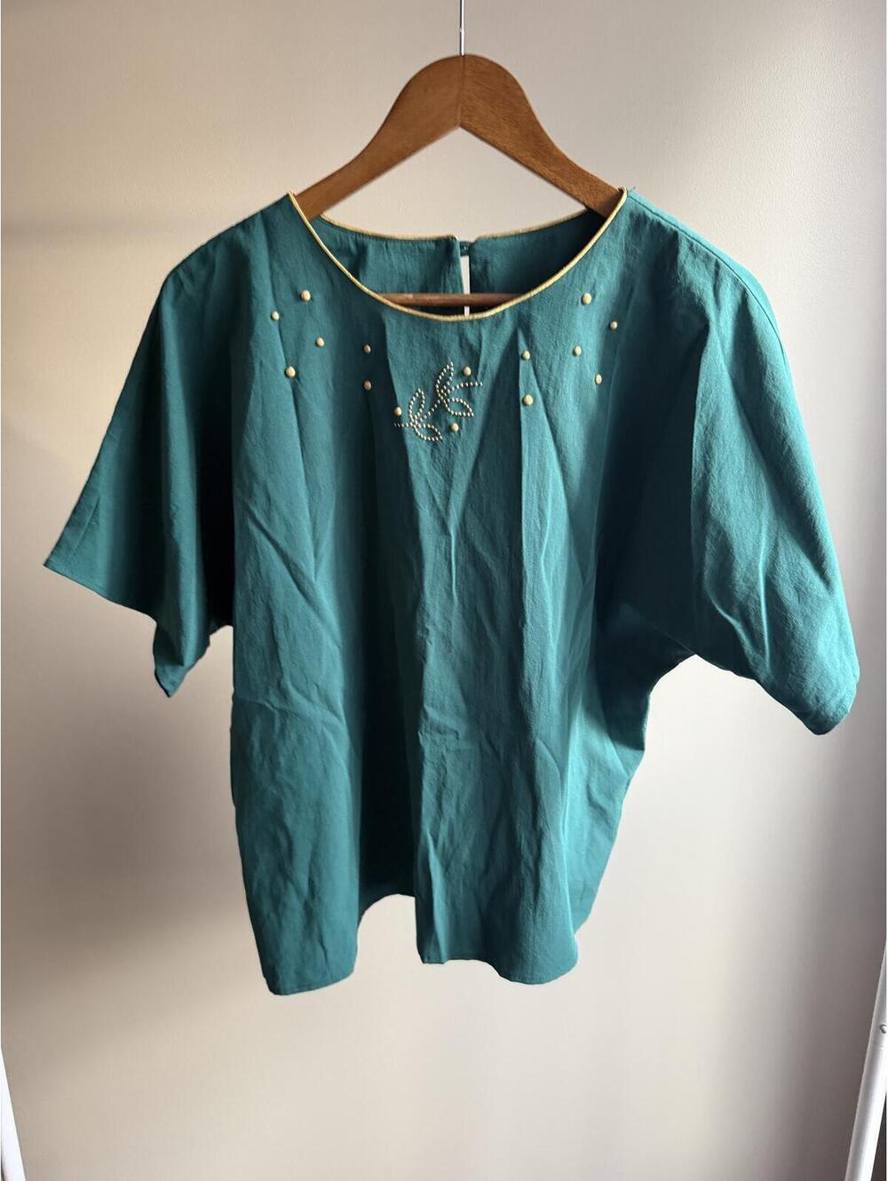 GW Division of Graff vintage beaded blouse
